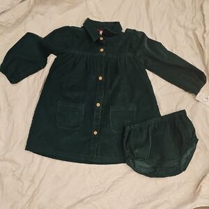 Carter's Forest Green Corduroy Outfit